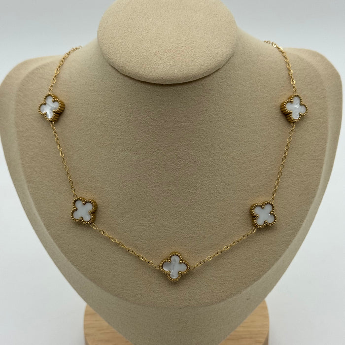 Van Cleef Gold Plated 11MM Necklace