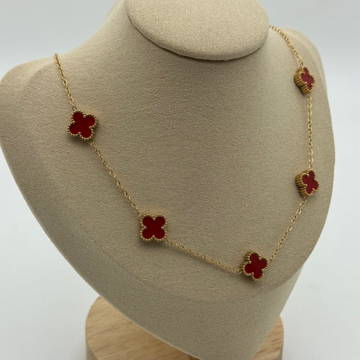 Van Cleef Gold Plated 11MM Necklace