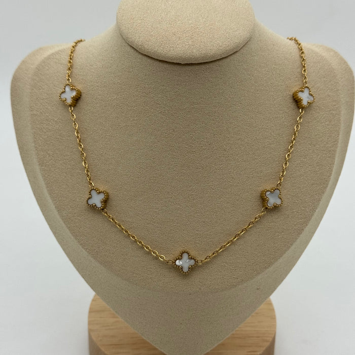 Van Cleef Gold Plated 9MM Necklace