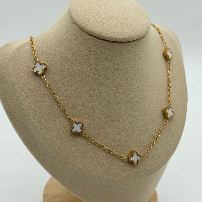 Van Cleef Gold Plated 9MM Necklace