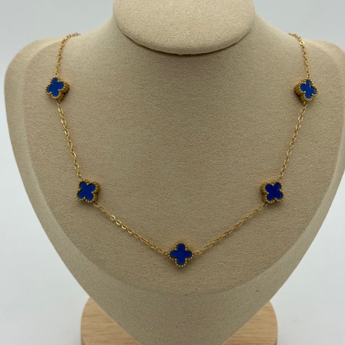 Van Cleef Gold Plated 9MM Necklace