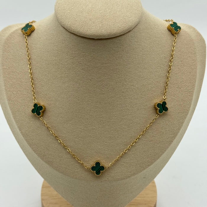 Van Cleef Gold Plated 9MM Necklace