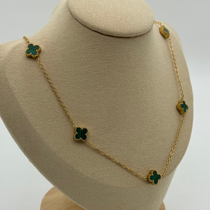 Van Cleef Gold Plated 9MM Necklace