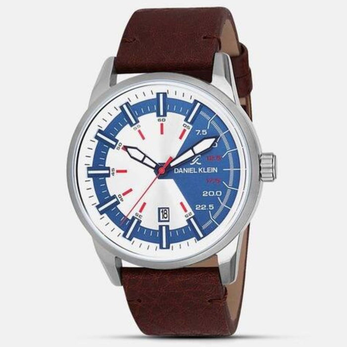 Daniel Klein 12151-5 Analogue Watch With Brown Leather Strap