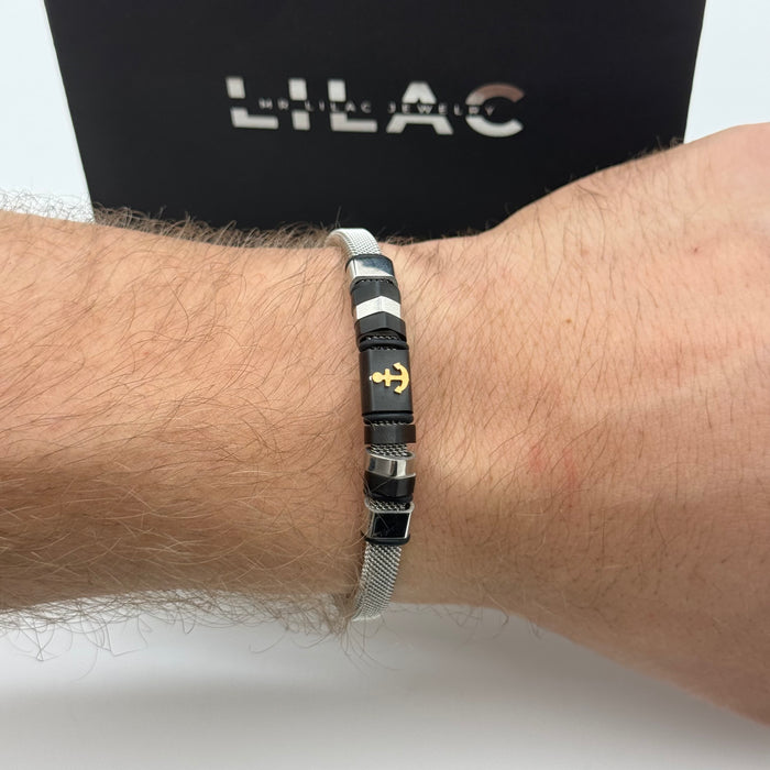 Stainless Steel Anchor Cuff Bracelet – Nautical Edition