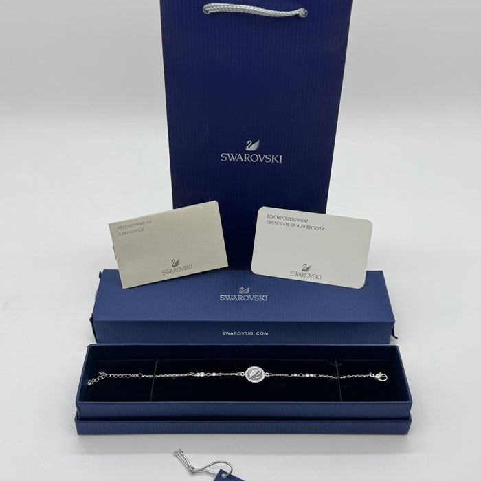 Swarovski Symbolic Collection – Swan Emblem Round Charm Bracelet - 5376482