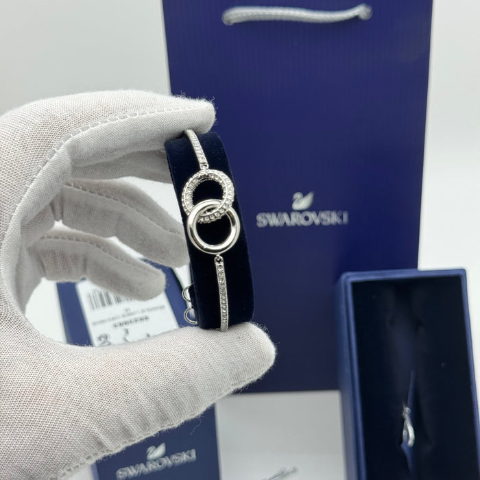 Swarovski Lifelong Heart Bangle Bracelet – Rhodium Plated - 5523953