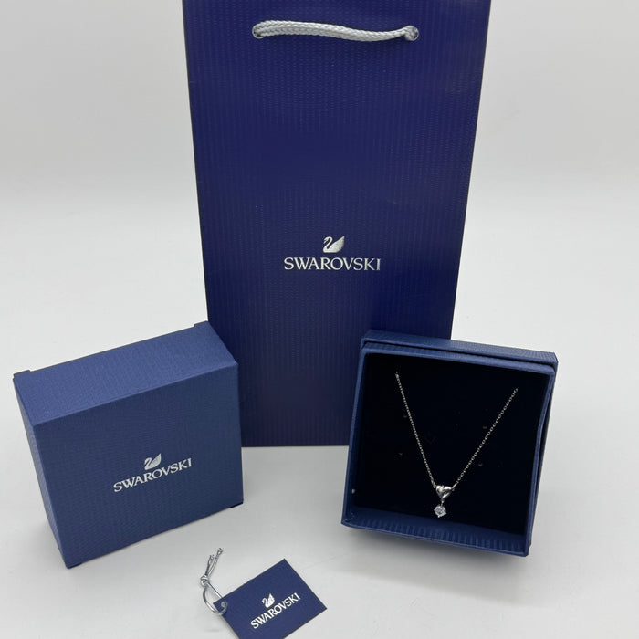Swarovski Attract Soul Heart Pendant Necklace – Rhodium Plated - 5517928