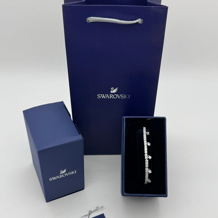 Swarovski Angelic Tennis Bracelet with Dangling Hearts - 5556913
