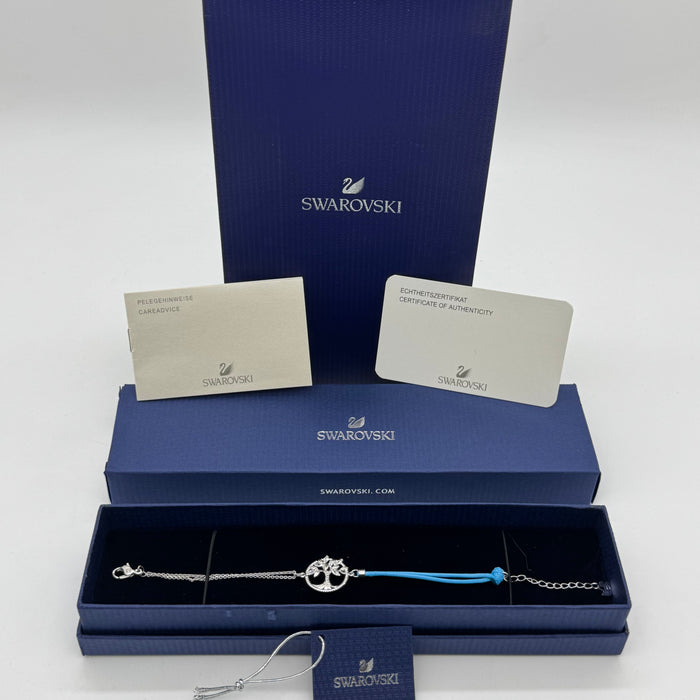 Swarovski Tree of Life Tassel Bracelet with Blue Cord - 5521494