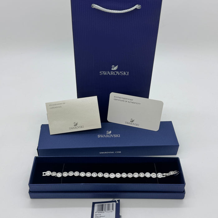 Swarovski Tennis Bracelet – Rhodium-Plated Sparkling Elegance - 5071173