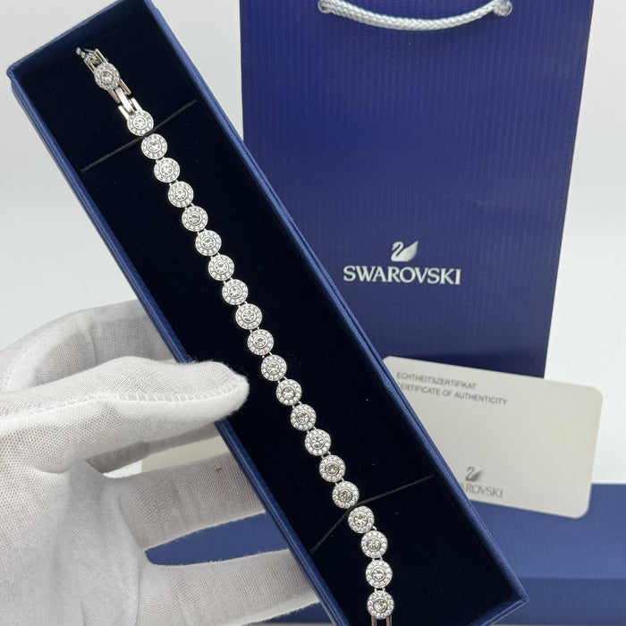 Swarovski Tennis Bracelet – Rhodium-Plated Sparkling Elegance - 5071173