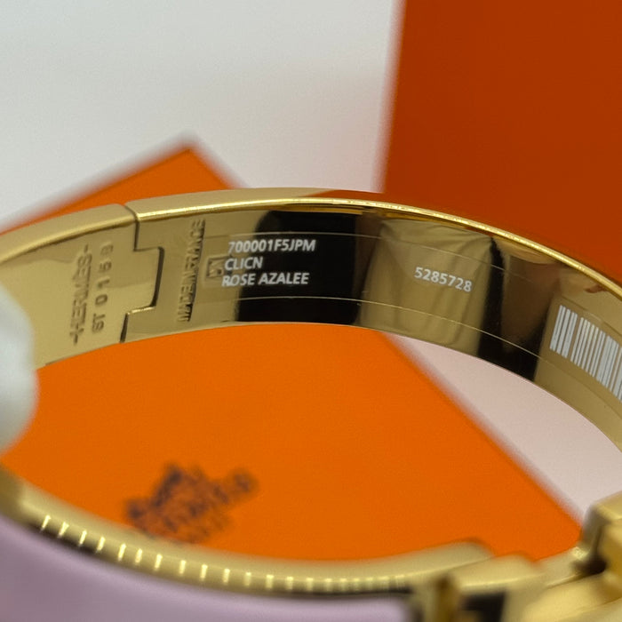 Hermès Clic H Bracelet – Enamel with Gold Tone