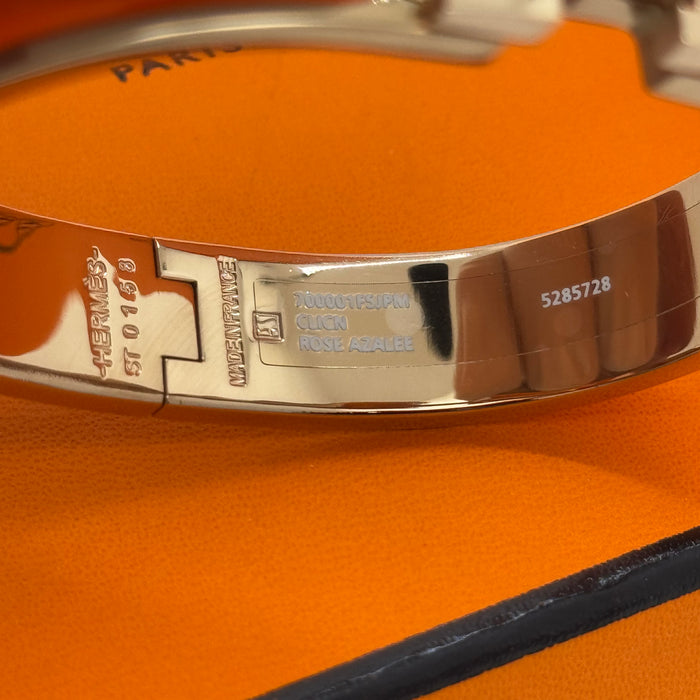 Hermès Clic H Bracelet – Enamel with Rose Gold Tone