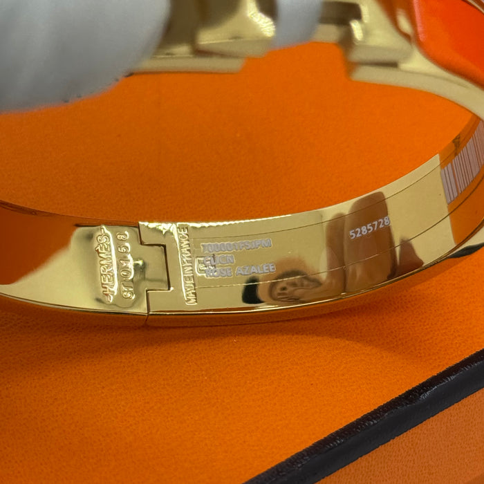 Hermès Clic H Bracelet – Enamel with Gold Tone