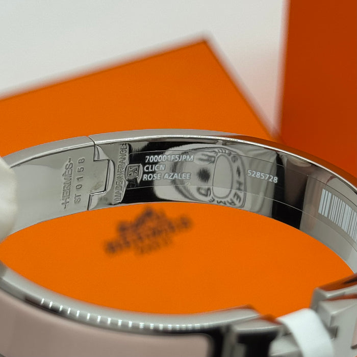 Hermès Clic H Enamel Bracelet - Silver Tone Finish