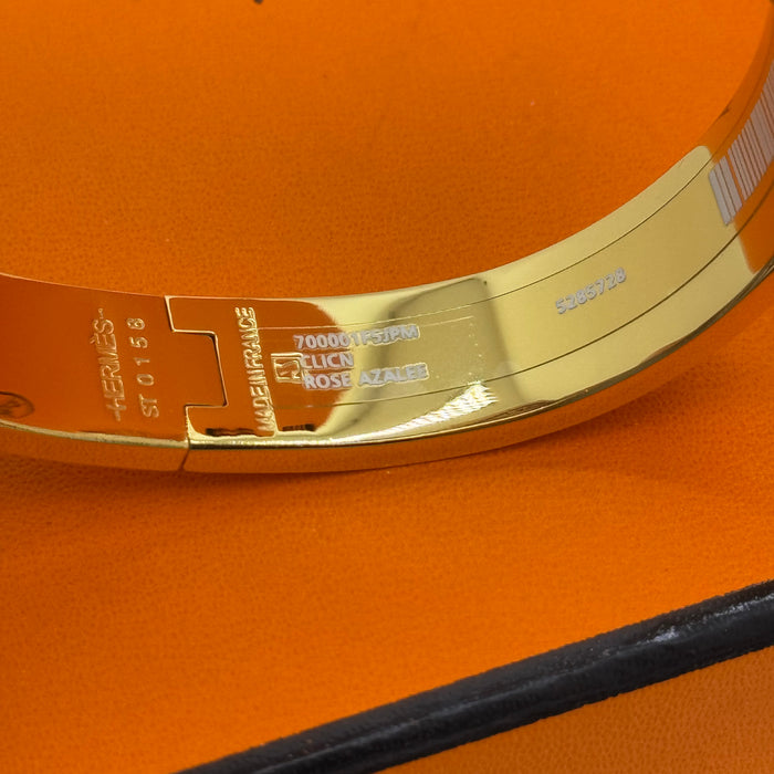 Hermès Clic H Bracelet – Enamel with Gold Tone