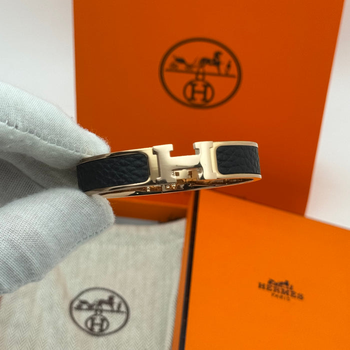 Hermès Clic H Bracelet – Enamel with Rose Gold Tone