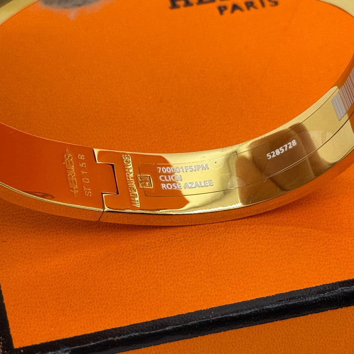 Hermès Clic H Bracelet – Enamel with Gold Tone