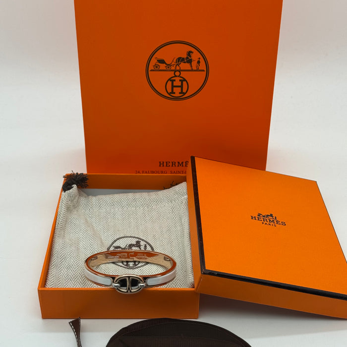 Hermès Chaine d’Ancre Clasp Enamel Bracelet – Rose - Gold Tone