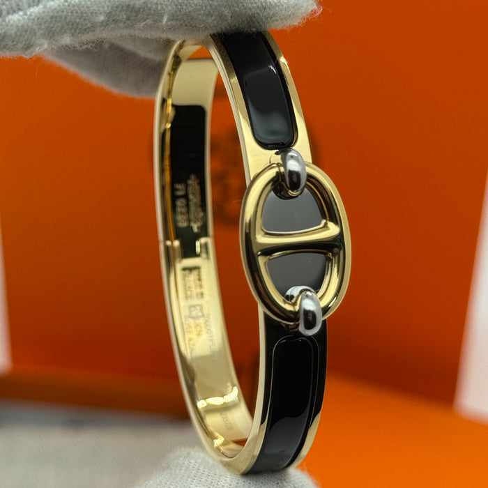 Hermès Chaine d’Ancre Clasp Enamel Bracelet – Rose - Gold Tone