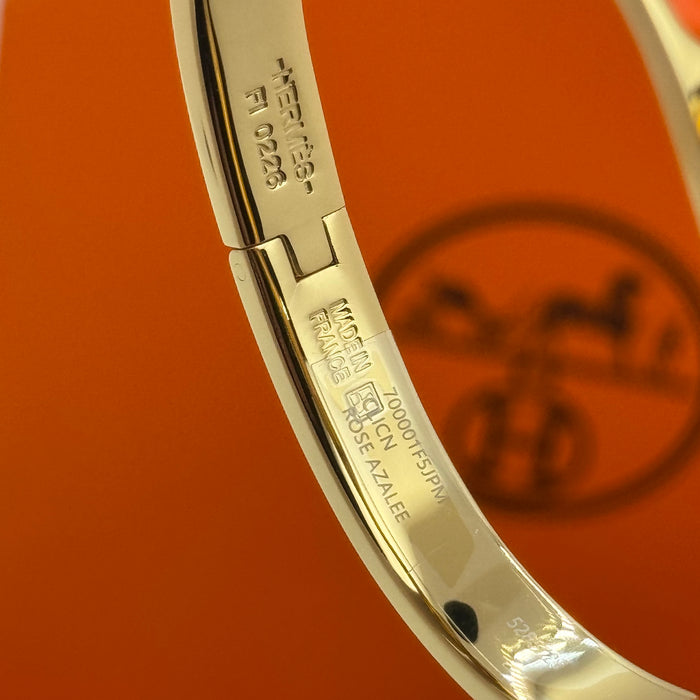 Hermès Chaine d’Ancre Clasp Enamel Bracelet – Rose - Gold Tone