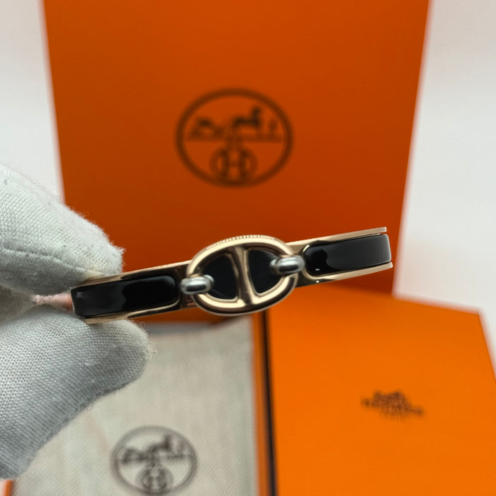 Hermès Chaine d’Ancre Clasp Enamel Bracelet – Rose - Gold Tone