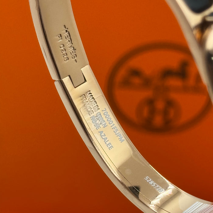 Hermès Chaine d’Ancre Clasp Enamel Bracelet – Rose - Gold Tone