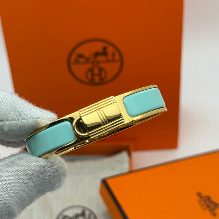 Hermès Rivale Enamel Bracelet – Gold / Palladium Finish