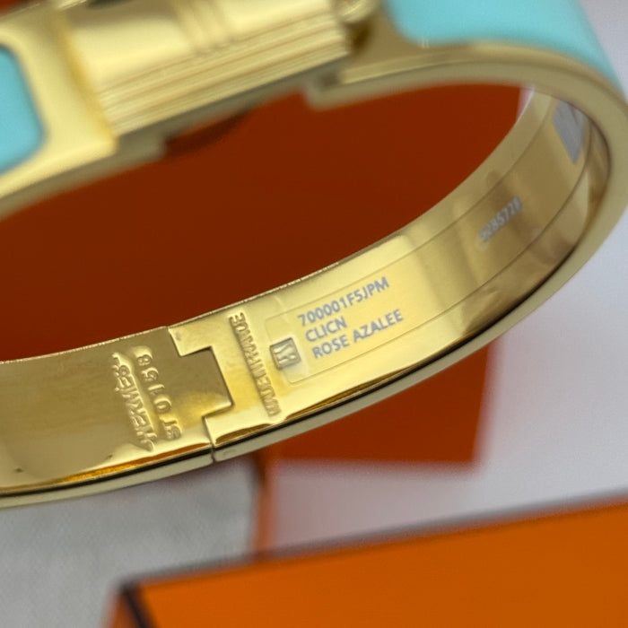 Hermès Rivale Enamel Bracelet – Gold / Palladium Finish