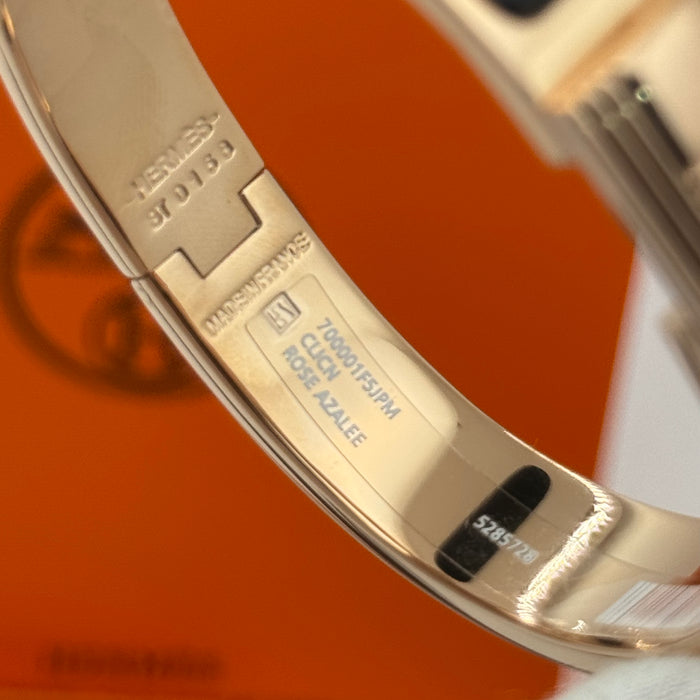 Hermès Rivale Enamel Bracelet – Gold / Palladium Finish