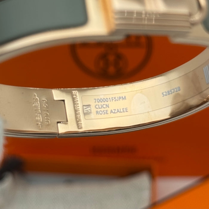 Hermès Rivale Enamel Bracelet – Gold / Palladium Finish
