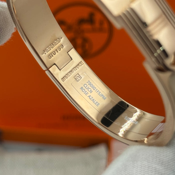 Hermès Rivale Enamel Bracelet – Gold / Palladium Finish