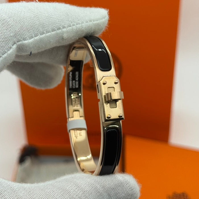 Hermès Kelly Enamel Bracelet – Gold - Silver - Rose gold tone