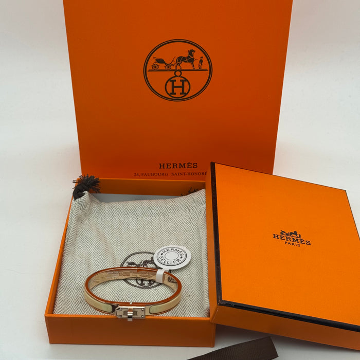 Hermès Kelly Enamel Bracelet – Gold - Silver - Rose gold tone