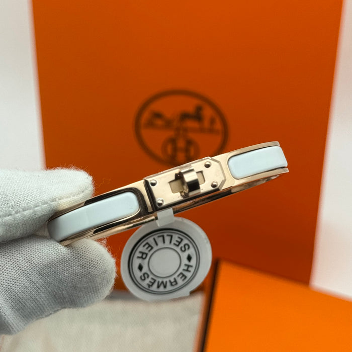 Hermès Kelly Enamel Bracelet – Gold - Silver - Rose gold tone