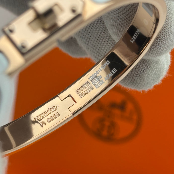 Hermès Kelly Enamel Bracelet – Gold - Silver - Rose gold tone