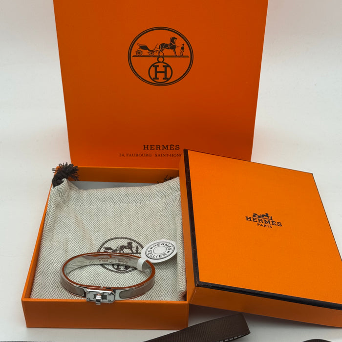 Hermès Kelly Enamel Bracelet – Gold - Silver - Rose gold tone