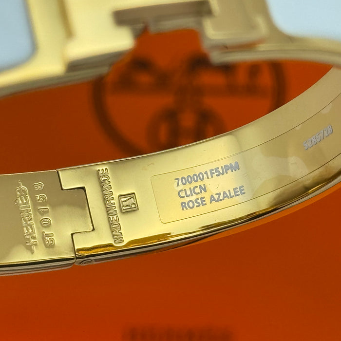 Hermès Clic H Bracelet – Enamel with Gold Tone