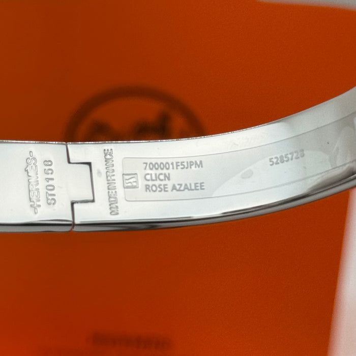 Hermès Clic H Matte Enamel Men's Bracelet – Silver & Matte