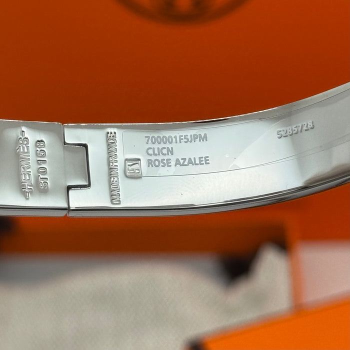 Hermès Clic H Matte Enamel Men's Bracelet – Silver & Matte