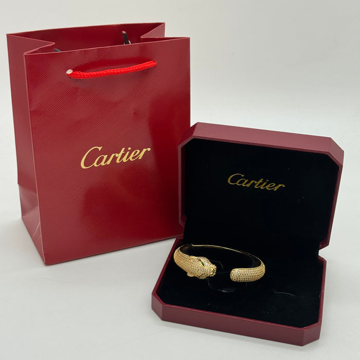 Cartier Panthère de Cartier Bracelet – Gold-Silver-Rose Gold with Pave Crystals