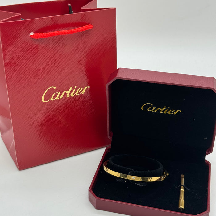 Cartier Love Bracelet – Gold - Silver & Rose Gold Plated with Screwdriver