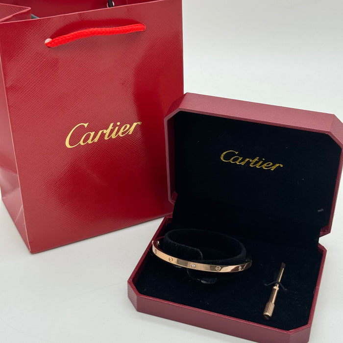 Cartier Love Bracelet – Gold - Silver & Rose Gold Plated with Screwdriver