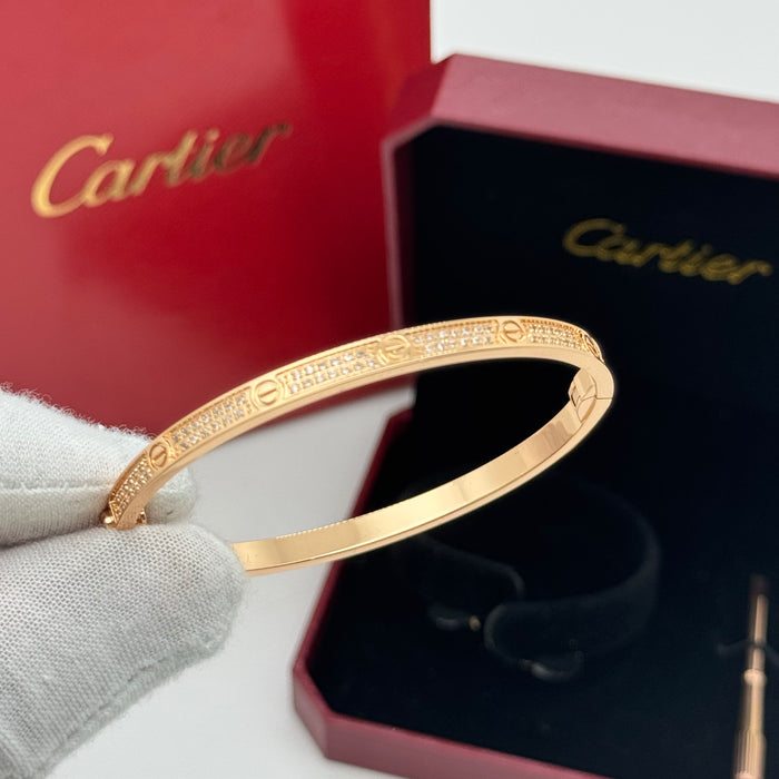 Cartier Love Bracelet – Diamond Paved Edition (Gold - Silver & Rose Gold)