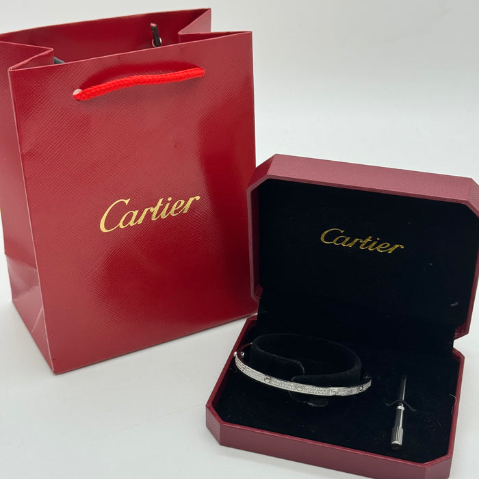 Cartier Love Bracelet – Diamond Paved Edition (Gold - Silver & Rose Gold)