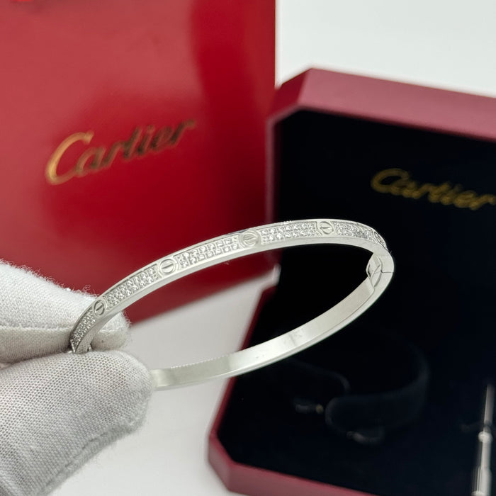 Cartier Love Bracelet – Diamond Paved Edition (Gold - Silver & Rose Gold)