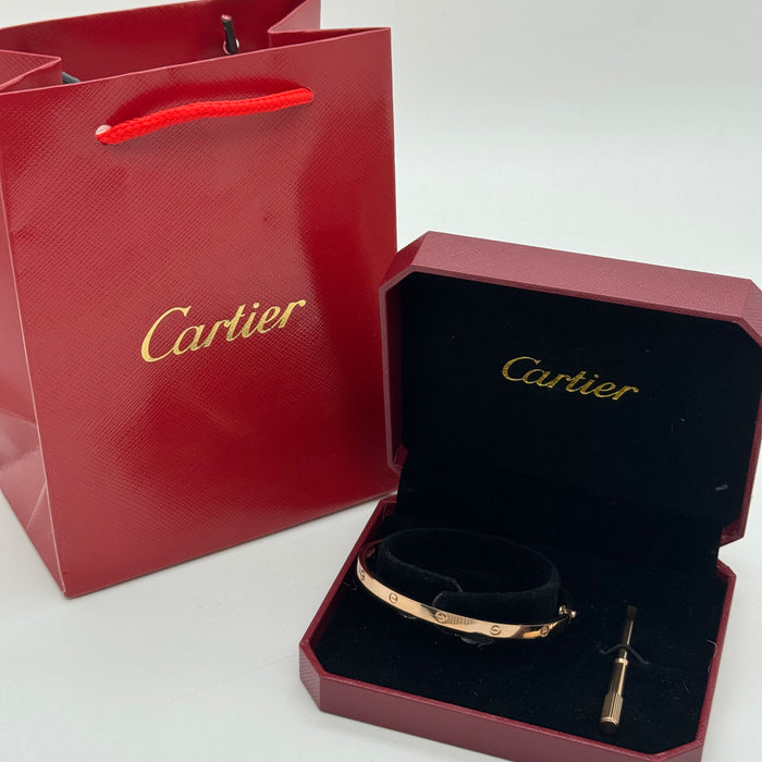 Cartier Love Bracelet – Classic Screw Design (Gold, Rose Gold & Silver)