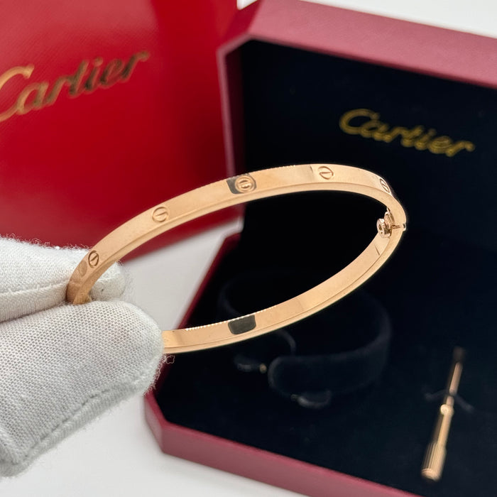 Cartier Love Bracelet – Classic Screw Design (Gold, Rose Gold & Silver)