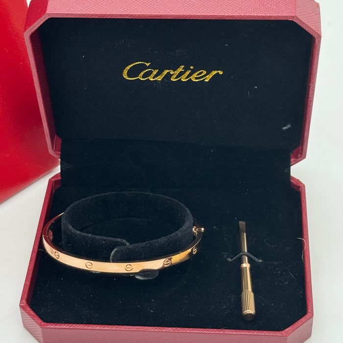 Cartier Love Bracelet – Classic Screw Design (Gold, Rose Gold & Silver)